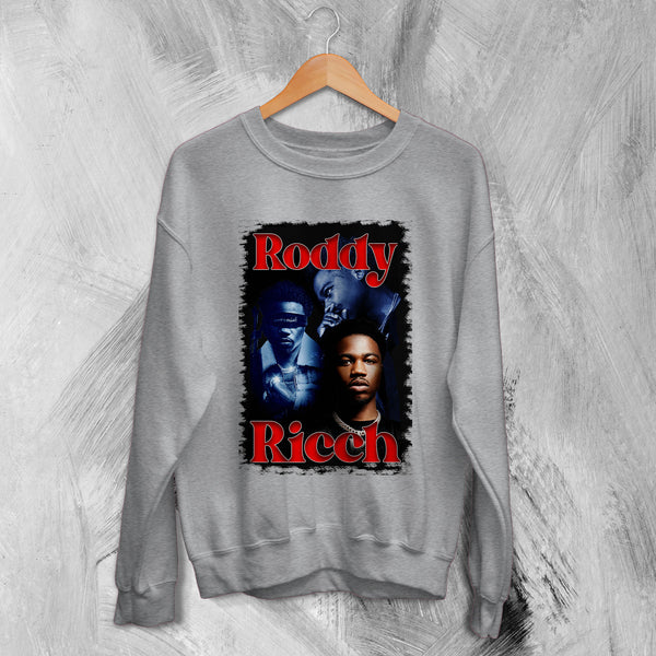 Roddy Ricch Sweatshirt Fan Rapper Sweater Live Tour Shirt Streetwear Rap