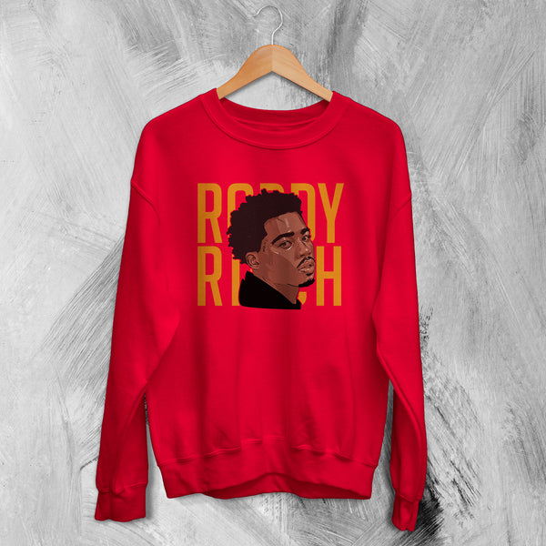 Roddy Ricch Sweatshirt Hip Hop Sweater The Box Shirt Rap Music Streetwear