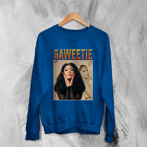 Saweetie Bootleg Sweatshirt Tour Saweetie Shirt Concert Rap Sweater