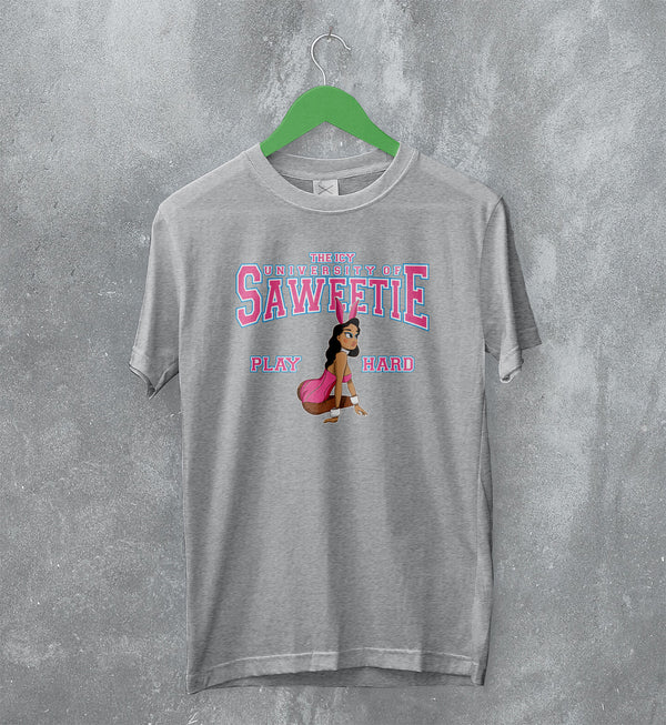 Saweetie T-Shirt Icy University Tee Icy Girl Shirt Rap Music Merch