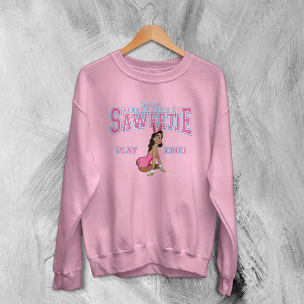 Saweetie Sweatshirt Icy University Sweater Icy Girl Shirt Rap Music Merch