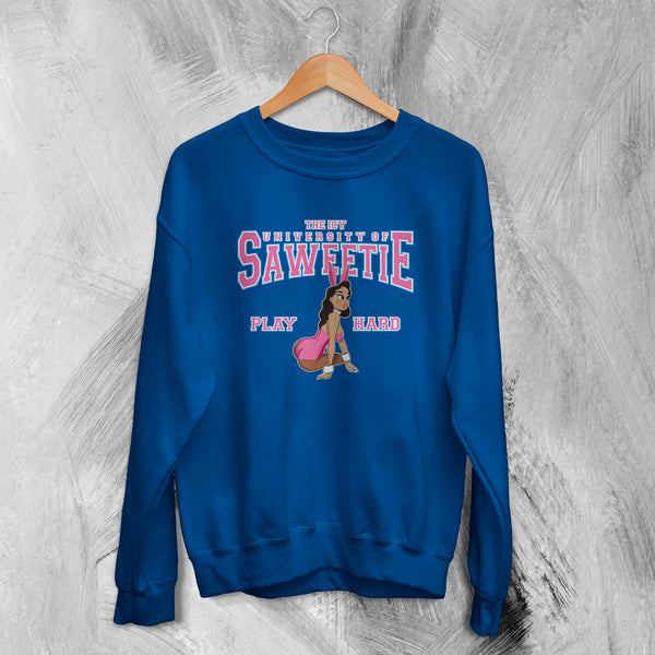 Saweetie Sweatshirt Icy University Sweater Icy Girl Shirt Rap Music Merch