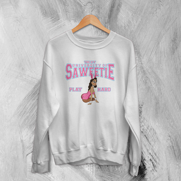 Saweetie Sweatshirt Icy University Sweater Icy Girl Shirt Rap Music Merch