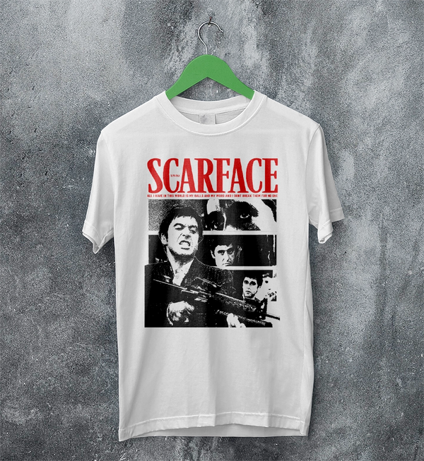 Scarface Tony Montana T-Shirt Gangster Scarface Shirt Crime Movie Tee