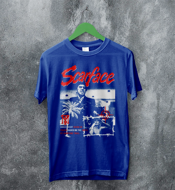 Scarface Crime T-Shirt Vintage Scarface Movie Shirt Brian De Palma Tee