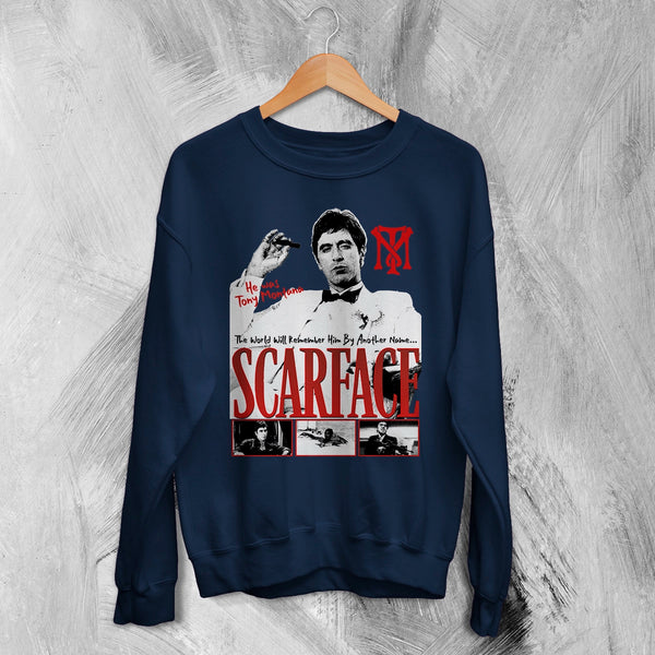 Tony Montana Sweatshirt Scarface Movie Shirt Tony Montana Scarface Crewneck