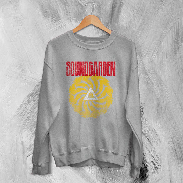Soundgarden Badmotorfinger Sweatshirt β Vintage Grunge Rock Band Sweater, Unisex 50/50 Cotton Poly