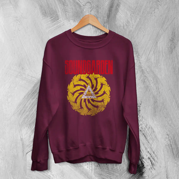 Soundgarden Badmotorfinger Sweatshirt β Vintage Grunge Rock Band Sweater, Unisex 50/50 Cotton Poly