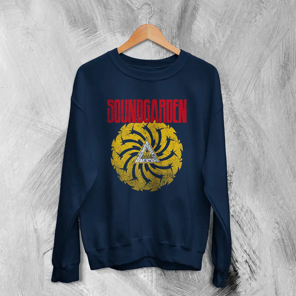 Soundgarden Badmotorfinger Sweatshirt β Vintage Grunge Rock Band Sweater, Unisex 50/50 Cotton Poly