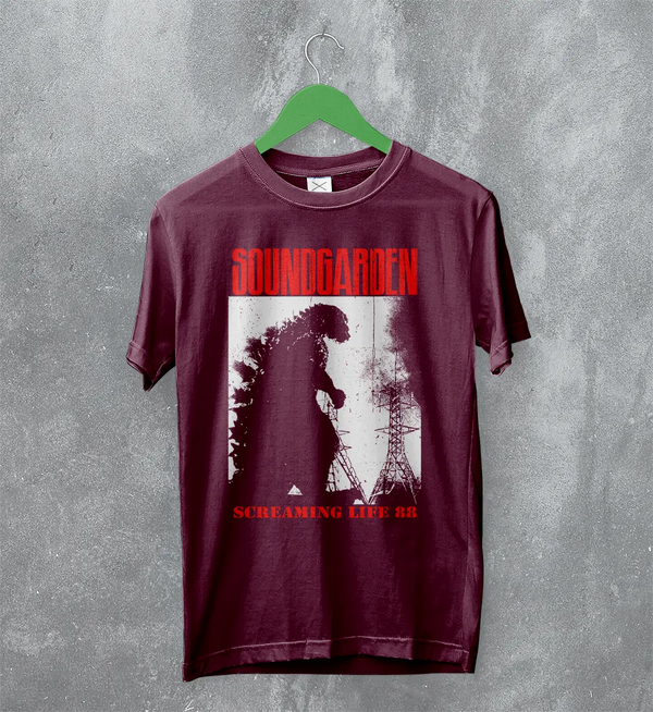 Soundgarden Screaming Life ’88 T-Shirt – Vintage Grunge Rock Band Tee, Men’s Graphic Shirt, 100% Cotton