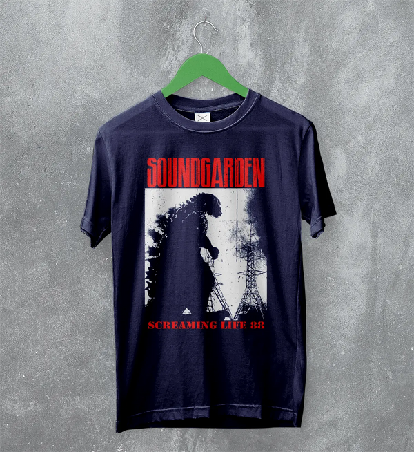 Soundgarden Screaming Life ’88 T-Shirt – Vintage Grunge Rock Band Tee, Men’s Graphic Shirt, 100% Cotton