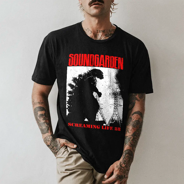 Soundgarden Screaming Life ’88 T-Shirt – Vintage Grunge Rock Band Tee, Men’s Graphic Shirt, 100% Cotton