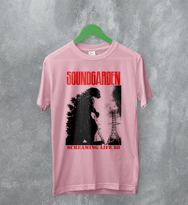 Soundgarden Screaming Life ’88 T-Shirt – Vintage Grunge Rock Band Tee, Men’s Graphic Shirt, 100% Cotton
