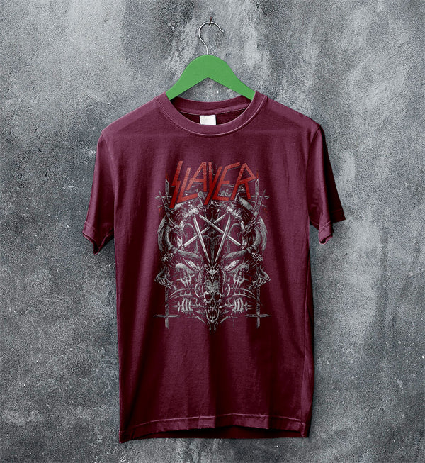 Slayer Band Vintage 80's Poster T-shirt Slayer Band Shirt Metal Band