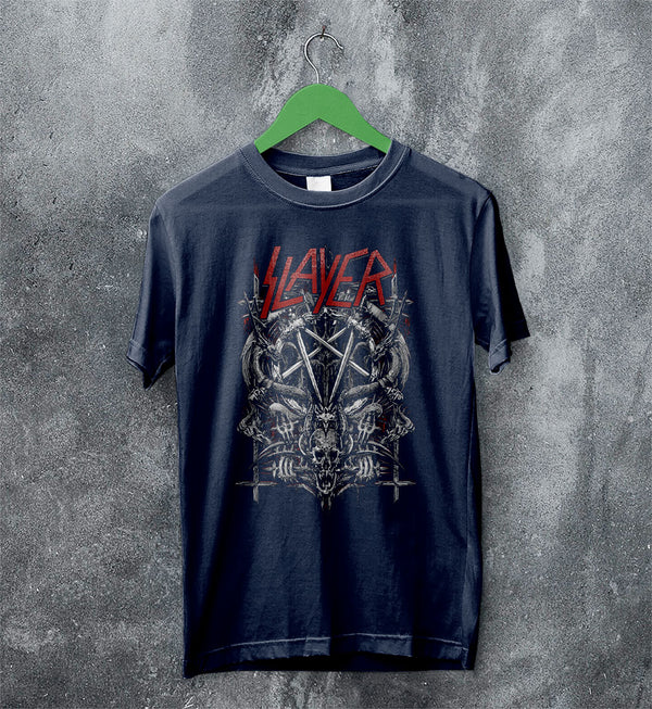 Slayer Band Vintage 80's Poster T-shirt Slayer Band Shirt Metal Band