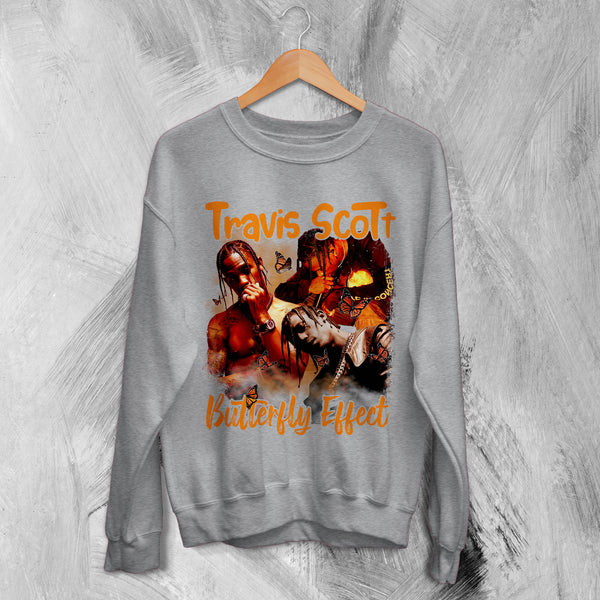 Travis Scott Bootleg Sweatshirt Butterfly Effect Sweater Rap Travis Scott Shirt