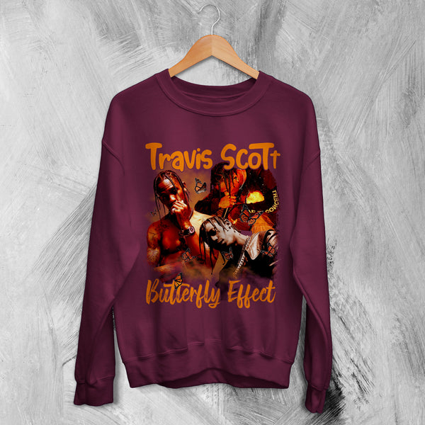 Travis Scott Bootleg Sweatshirt Butterfly Effect Sweater Rap Travis Scott Shirt