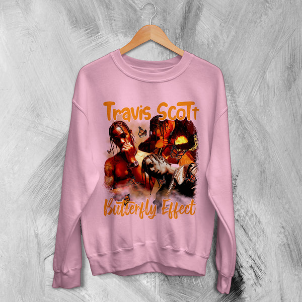 Travis Scott Bootleg Sweatshirt Butterfly Effect Sweater Rap Travis Scott Shirt