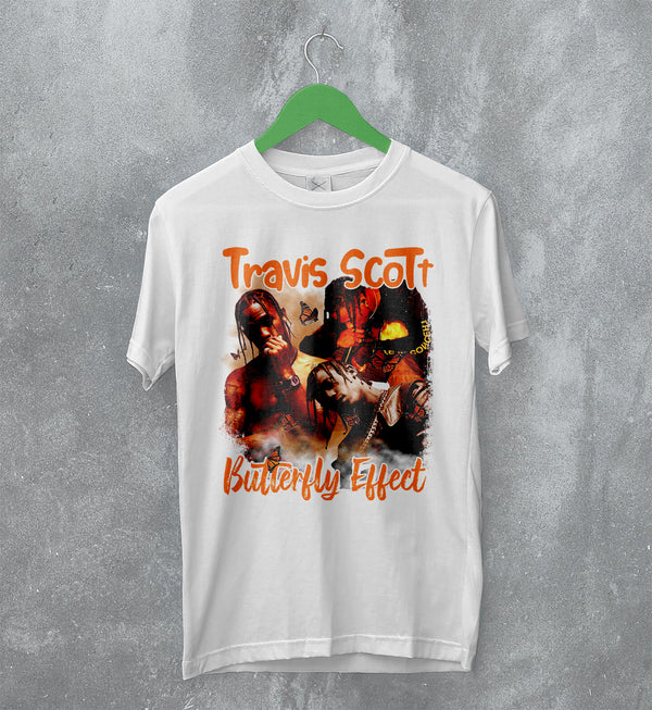 Travis Scott Bootleg T-Shirt Butterfly Effect Tee Travis Scott Shirt Rap