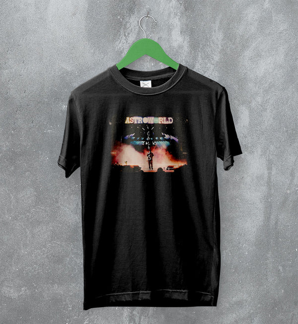 Travis Scott T-Shirt AstroWorld Tee Cactus Jack Shirt Rap Merch