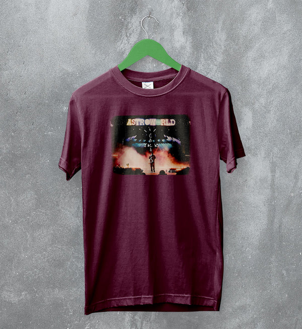 Travis Scott T-Shirt AstroWorld Tee Cactus Jack Shirt Rap Merch