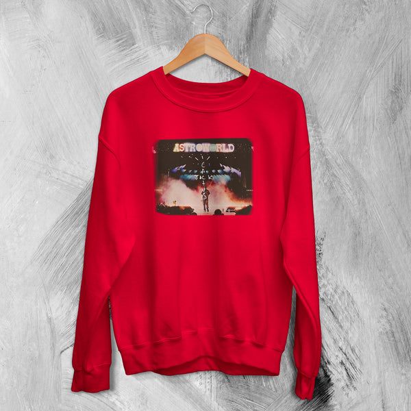 Travis Scott Sweatshirt AstroWorld Sweater Cactus Jack Shirt Rap Merch
