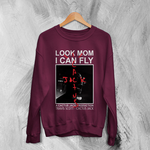 Travis Scott Sweatshirt Rapper Tour Sweater Cactus Jack Shirt Rap Merch