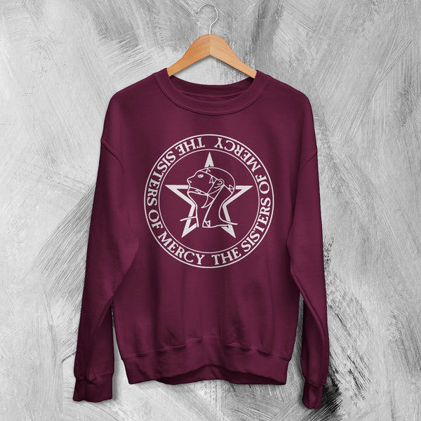 The Sisters of Mercy Logo Sweatshirt Gothic Rock Sisters of Mercy Shirt Punk Crewneck