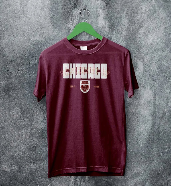 The University of Chicago T-shirt Retro Chicago Shirt Est 1890 Campus Merch