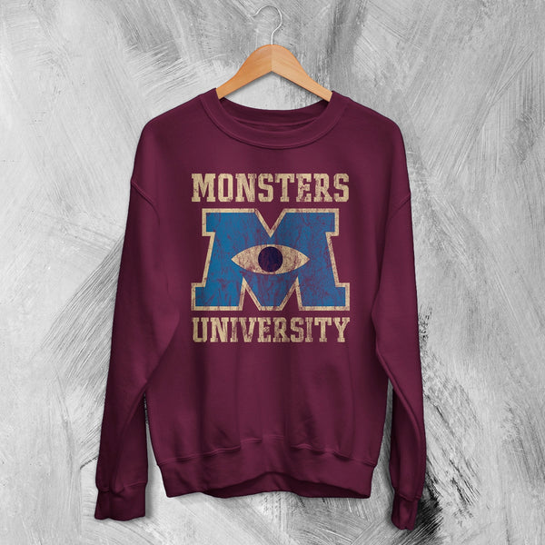 Monsters University Logo Sweatshirt Monsters Inc Shirt Monsters University