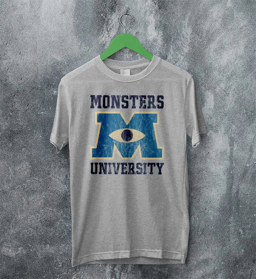 monsters inc t shirt Monsters University Logo T-shirt Monsters Inc Shirt Monsters Universit – WorldWideShirt