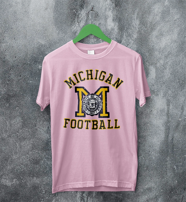 MICHIGAN University T-shirt Football Logo Shirt Michigan Football Merch