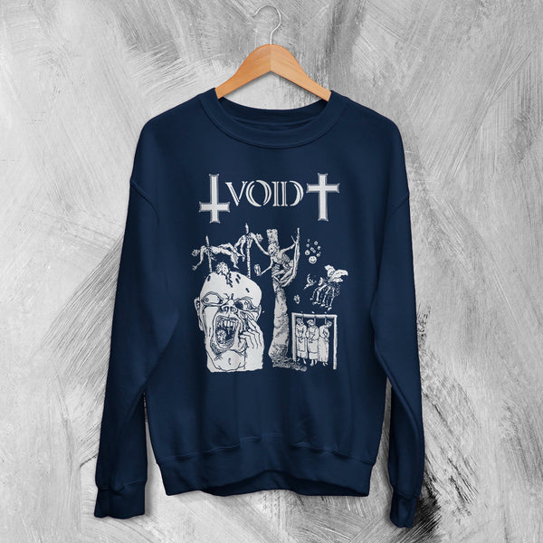 Void Band Sweatshirt Zombie Punk Void Shirt Vintage Skeleton Punk Rock Crewneck