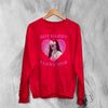 Aaliyah Lover Sweatshirt Love Aaliyah Bootleg Shirt Queen of Urban Pop Hip Hop Crewneck - Red - WorldWideShirt