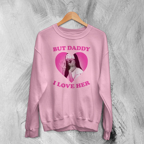 Aaliyah Lover Sweatshirt Love Aaliyah Bootleg Shirt Queen of Urban Pop Hip Hop Crewneck - Light Pink - WorldWideShirt