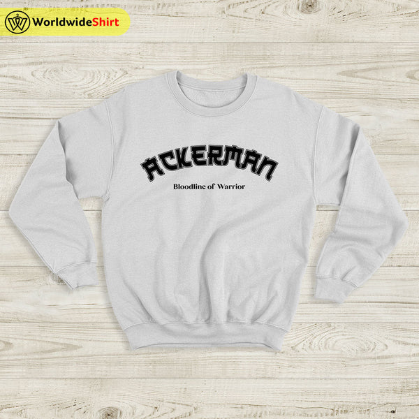 Ackerman Bootleg Sweatshirt Attack On Titan Shirt Shingeki no Kyojin Shirt - WorldWideShirt