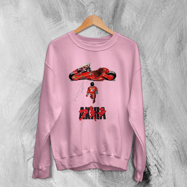 Akira Anime Sweatshirt Neo Tokyo Sweater Vintage Inspired Motorcycle - WorldWideShirt