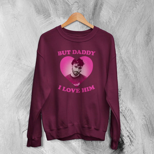 Alfie Templeman Lover Sweatshirt Love Alfie Templeman Shirt Vintage Music Crewneck - Red Maroon - WorldWideShirt