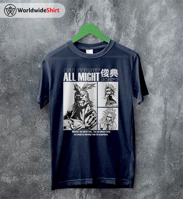 All Might Aesthetic T-shirt Boku No Hero Academia Shirt BNHA Merch - WorldWideShirt