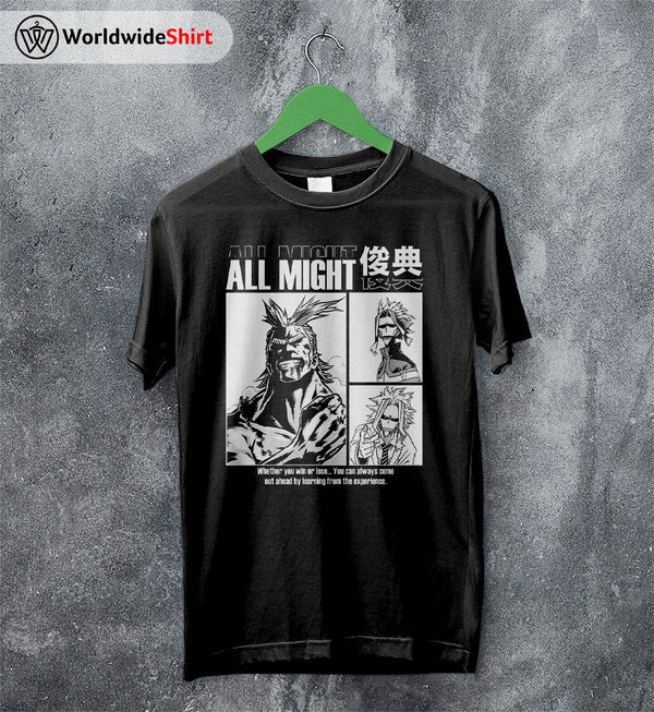 All Might Aesthetic T-shirt Boku No Hero Academia Shirt BNHA Merch - WorldWideShirt