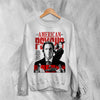 American Psycho 2000s Sweatshirt Vintage Patrick Bateman Shirt Psycho Movie Crewneck - White - WorldWideShirt