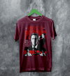 American Psycho 2000s T-Shirt Vintage Patrick Bateman Shirt Psycho Movie Tee - Red Maroon - WorldWideShirt