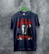 American Psycho 2000s T-Shirt Vintage Patrick Bateman Shirt Psycho Movie Tee - Navy Blue - WorldWideShirt
