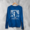 American Psycho Sanity Sweatshirt Movie Patrick Bateman Shirt Mask of Sanity Crewneck - Royal Blue - WorldWideShirt