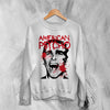 American Psycho Sweatshirt Patrick Bateman Psychopathic Ego Shirt Psycho Movie Crewneck - White - WorldWideShirt