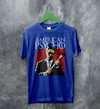 American Psycho T-Shirt Patrick Bateman Holding Axe Shirt Psycho Movie Tee - Royal Blue - WorldWideShirt