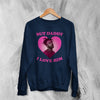 Amine Lover Sweatshirt Rapper Love Amine Shirt Rap Music Crewneck - Navy Blue - WorldWideShirt