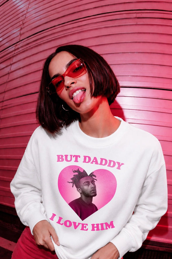 Amine Lover Sweatshirt Rapper Love Amine Shirt Rap Music Crewneck - White - WorldWideShirt