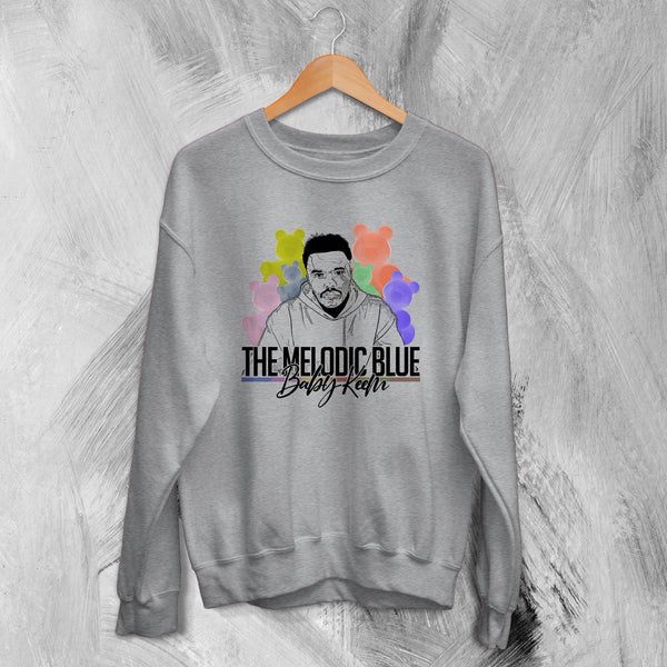 Baby Keem Sweatshirt The Melodic Blue Sweater Rapper Music Merch - WorldWideShirt