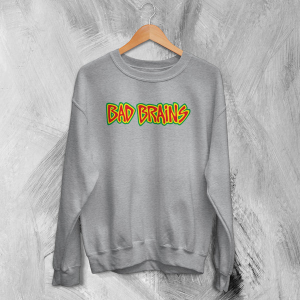 Bad Brains Logo Sweatshirt Reggae Punk Sweater Unique Hardcore Music Fan Gear - WorldWideShirt